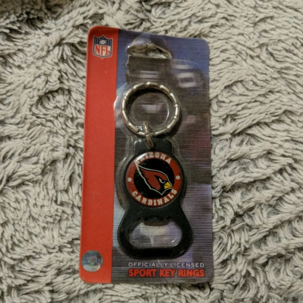 NFL ARIZONA CARDINALS SPORTS KEY RING BOTTLE OPENER